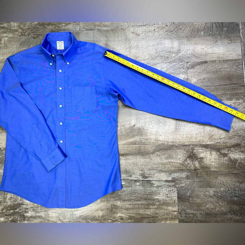 BROOKS BROTHERS men’s shirt long sleeve size 16 - 35 Classic - Picture 10 of 12